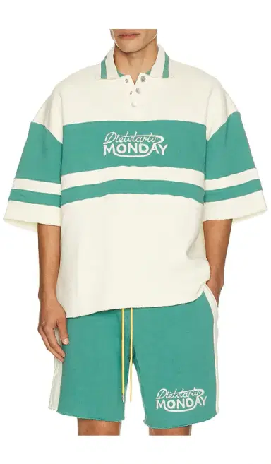 Diet Starts Monday Fleece Panel Polo | Thumbnail 1