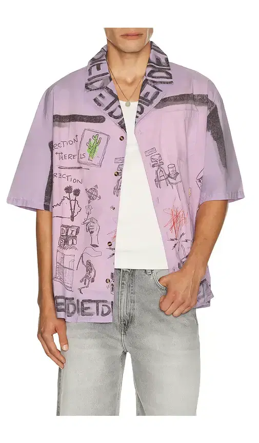 Diet Starts Monday Doodle Button Up Shirt