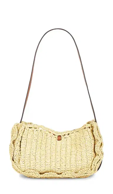 Ulla Johnson Marina Raffia Scallop Pouchette Bag | Thumbnail 2