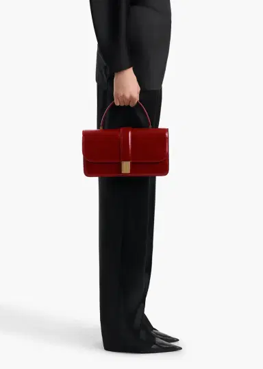 Khaite Blake Top Handle Bag In Oxblood | Thumbnail 6 Khaite Blake Top Handle Bag In Oxblood | Thumbnail 6