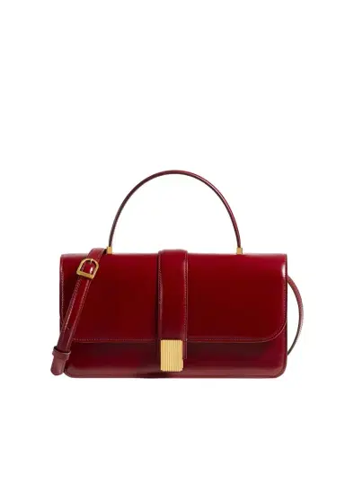 Khaite Blake Top Handle Bag In Oxblood | Thumbnail 1 Khaite Blake Top Handle Bag In Oxblood | Thumbnail 1