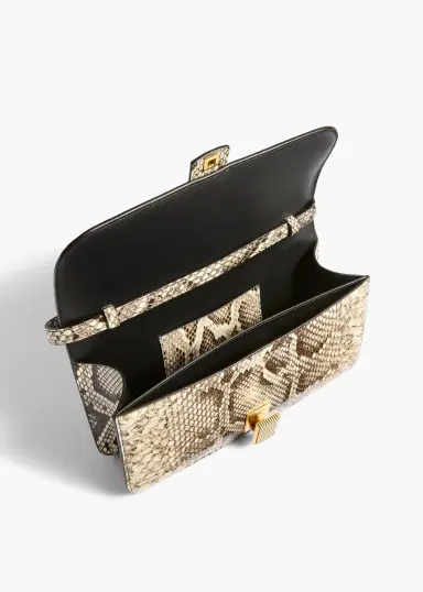 Khaite Blake Top Handle Bag In Natural Python | Thumbnail 3