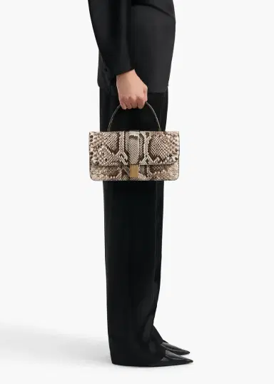 Khaite Blake Top Handle Bag In Natural Python | Thumbnail 6