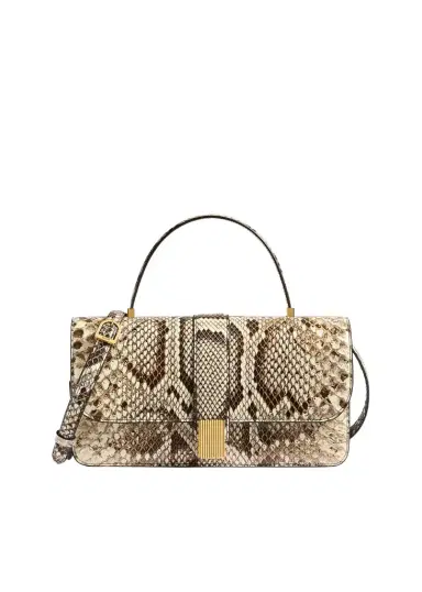 Khaite Blake Top Handle Bag In Natural Python | Thumbnail 1