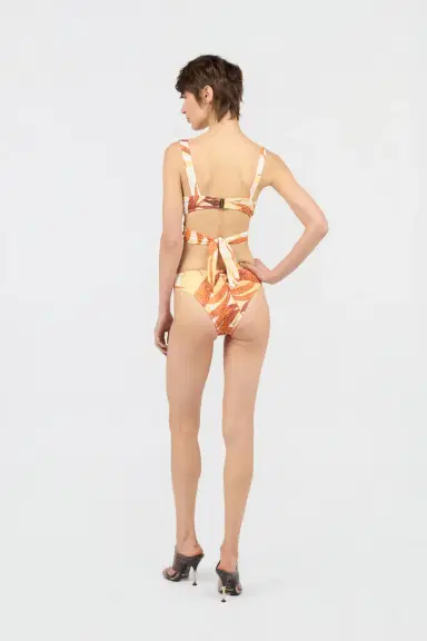 Roberto Cavalli Golden Palm One-Piece Swimsuit | Thumbnail 3
