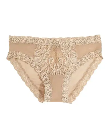 Natori Feathers Lace-Trim and Mesh Hipster Briefs | Thumbnail 1 Natori Feathers Lace-Trim and Mesh Hipster Briefs | Thumbnail 1