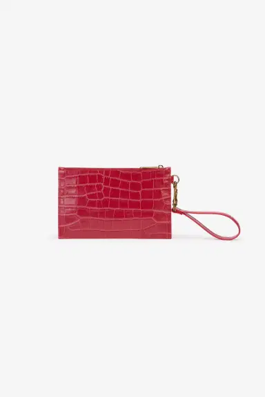 Roberto Cavalli Antique Rose Crocodile-Effect Clutch | Thumbnail 2