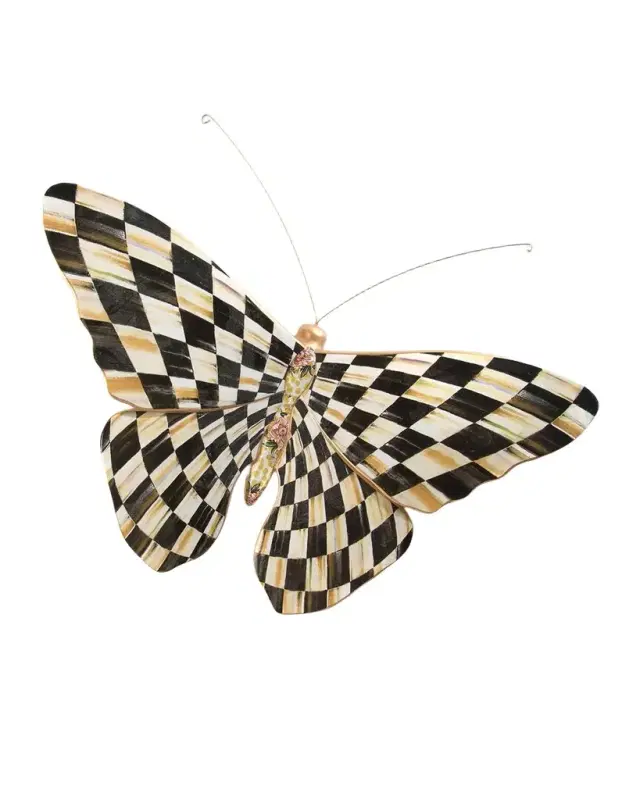 MacKenzie-Childs Courtly Check Butterfly Wall Decor