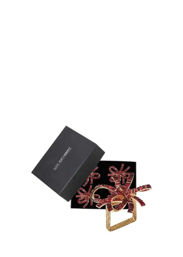 Kim Seybert Jeweled Bow Napkin Rings, Set of 4