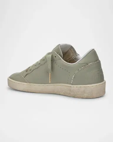Golden Goose Ball Star Leather Glitter Low-Top Sneakers | Thumbnail 4