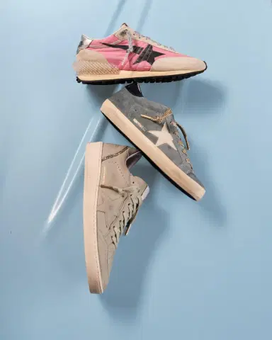 Golden Goose Ball Star Leather Glitter Low-Top Sneakers | Thumbnail 5