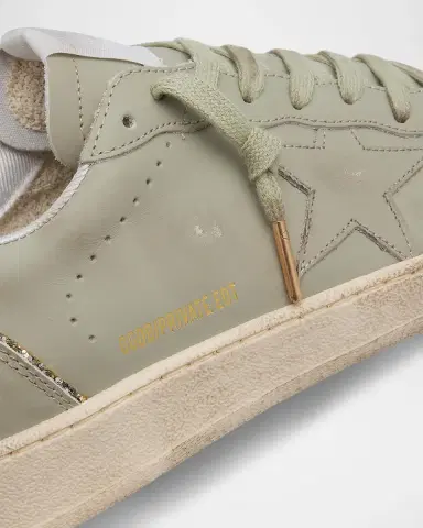 Golden Goose Ball Star Leather Glitter Low-Top Sneakers | Thumbnail 6