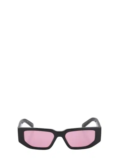 Prada Men's Triangle Logo Bicolor Rectangle Sunglasses | Thumbnail 1