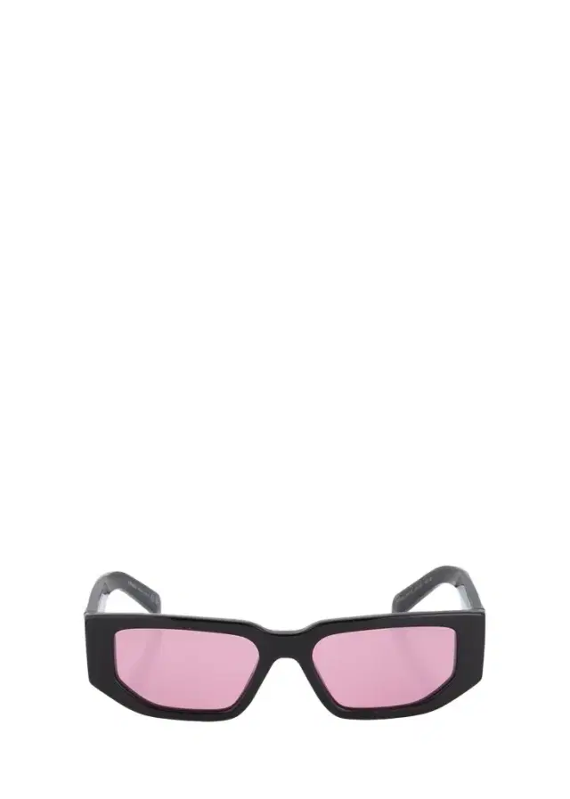 Prada Men's Triangle Logo Bicolor Rectangle Sunglasses