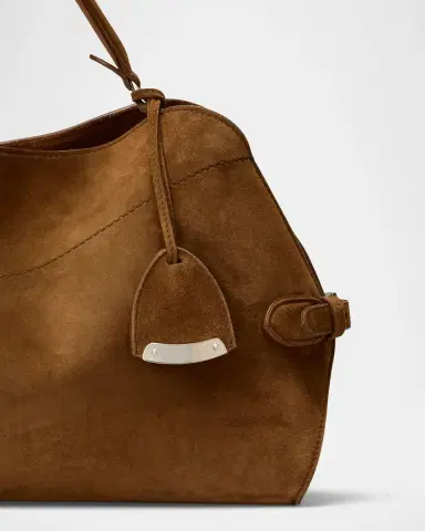 Ralph Lauren Collection The Ralph Calf-Suede Shoulder Bag | Thumbnail 6