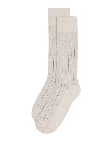 Marcoliani Men's Elegance Pique Crew Socks | Thumbnail 3