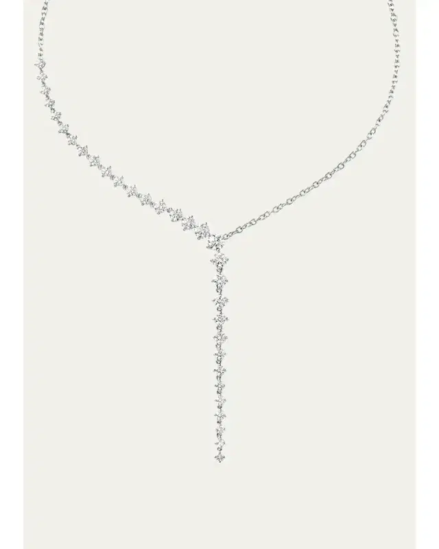 Melissa Kaye Aria Cascade Diamond Lariat Necklace