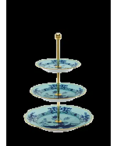 GINORI 1735 Oriente Italiano Iris 3-Tier Stand | Thumbnail 2 GINORI 1735 Oriente Italiano Iris 3-Tier Stand | Thumbnail 2