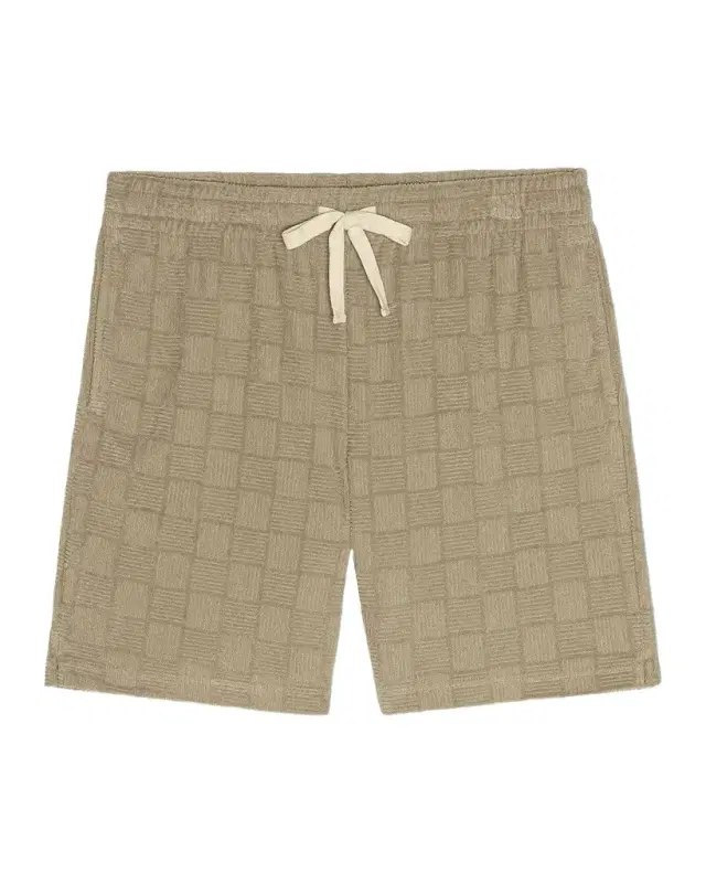 RAILS Men's Nova Terry Diamond-Jacquard Drawstring Shorts
