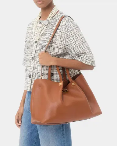 Valentino Garavani Large Soft Leather Shopping Bag | Thumbnail 2