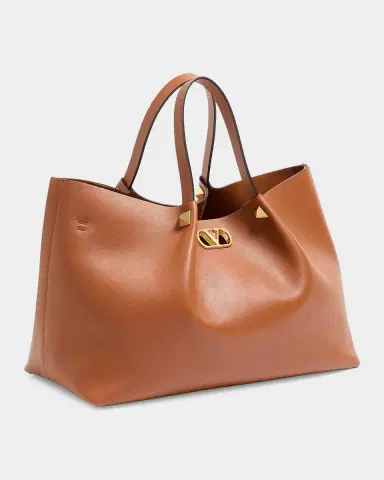 Valentino Garavani Large Soft Leather Shopping Bag | Thumbnail 6