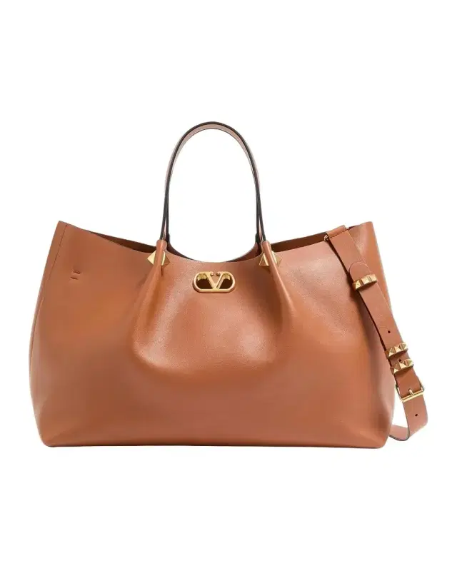 Valentino Garavani Large Soft Leather Shopping Bag