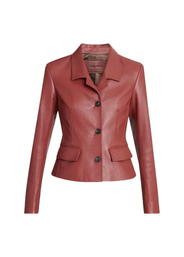 FERRAGAMO Cervo Single-Breasted Leather Jacket