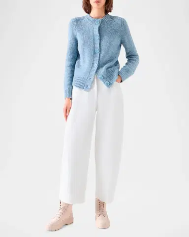 Akris punto Fluffy Alpaca-Blend Cardigan | Thumbnail 2
