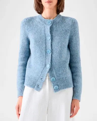 Akris punto Fluffy Alpaca-Blend Cardigan | Thumbnail 4