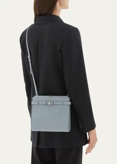 Valextra B-Tracollina Leather Shoulder Bag | Thumbnail 2