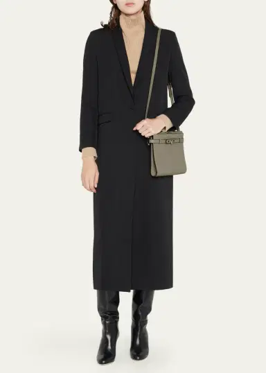 Valextra B-Tracollina Leather Shoulder Bag | Thumbnail 5