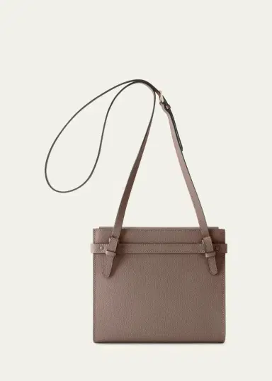 Valextra B-Tracollina Leather Shoulder Bag | Thumbnail 6