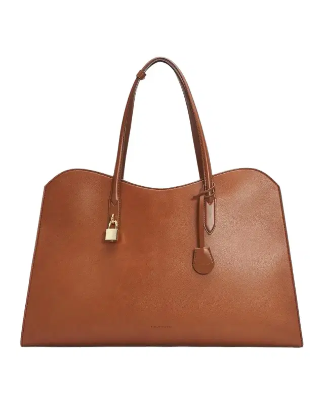 Stella McCartney Ryder Embossed Faux-Leather Weekender Bag