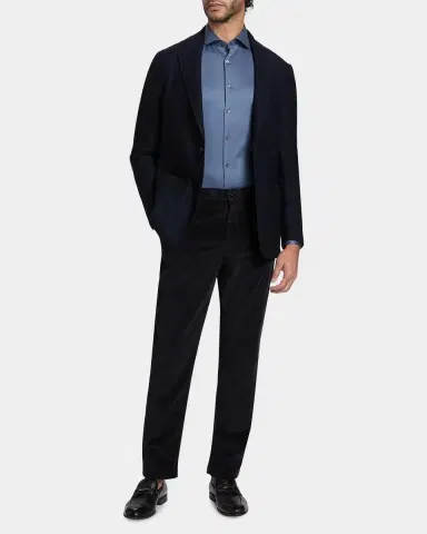 Canali Men's Jersey Sport Shirt | Thumbnail 2 Canali Men's Jersey Sport Shirt | Thumbnail 2