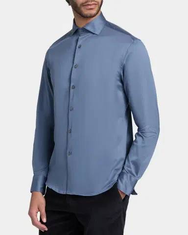 Canali Men's Jersey Sport Shirt | Thumbnail 4 Canali Men's Jersey Sport Shirt | Thumbnail 4
