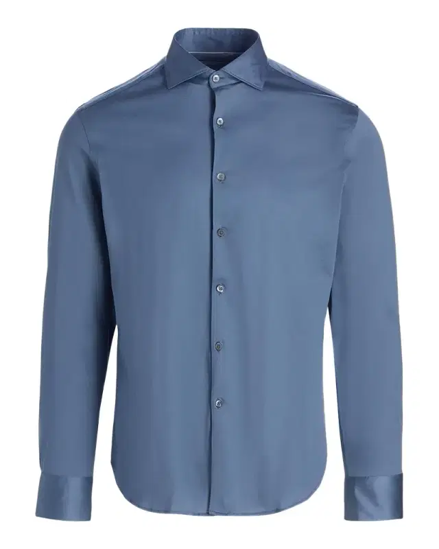 Canali Men's Jersey Sport Shirt