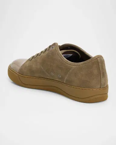 Lanvin DBB1 Leather Low-Top Sneakers | Thumbnail 4