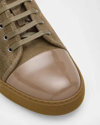 Lanvin DBB1 Leather Low-Top Sneakers | Thumbnail 5