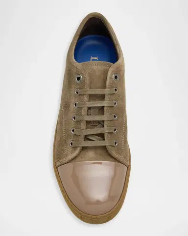 Lanvin DBB1 Leather Low-Top Sneakers | Thumbnail 6