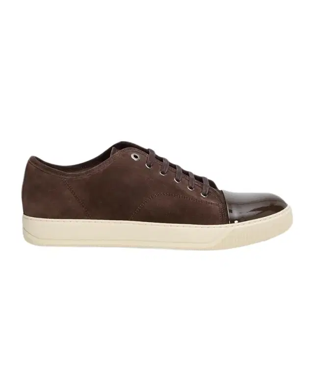 Lanvin DBB1 Leather Low-Top Sneakers