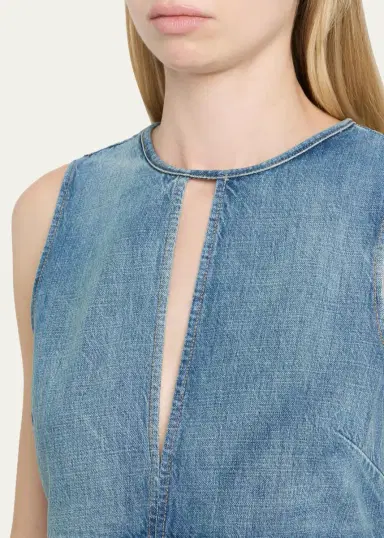 RE/DONE Tate Denim Mini Dress | Thumbnail 6 RE/DONE Tate Denim Mini Dress | Thumbnail 6