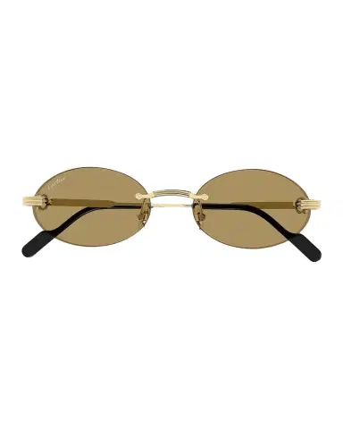 Cartier Première de 53MM 24K-Gold-Plated Rimless Oval Sunglasses | Thumbnail 1