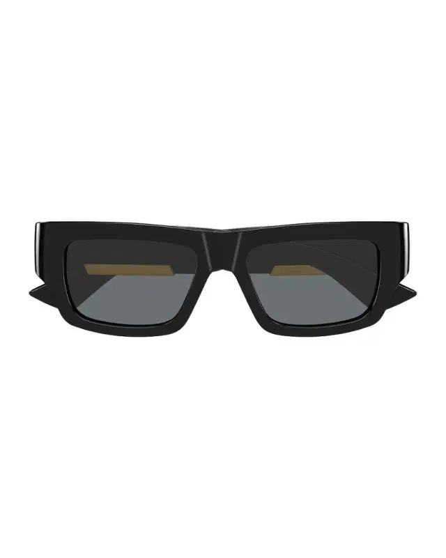 Bottega Veneta Men's Dash Rectangular Nylon Sunglasses