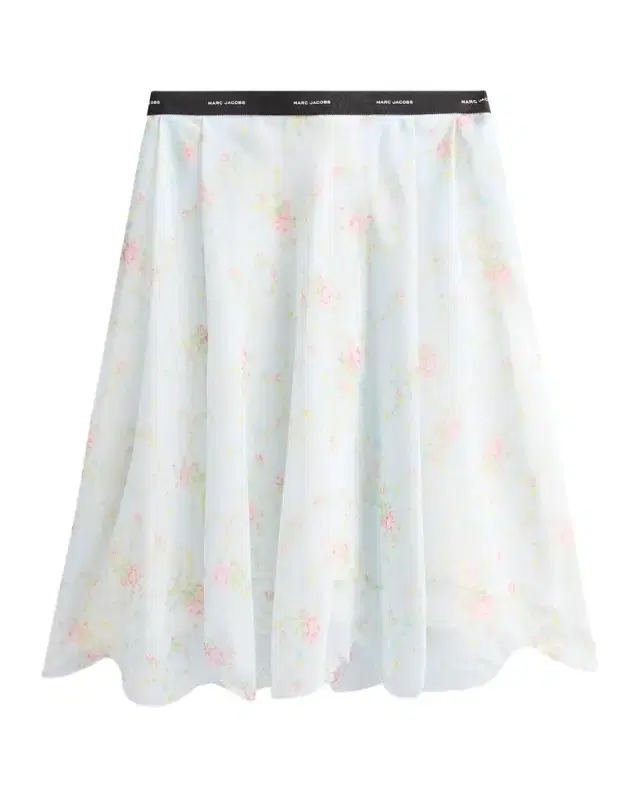 Marc Jacobs Blurred Floral Chiffon Skirt