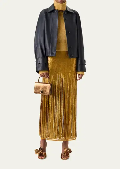 Akris Alice Mini Metallic Leather Top-Handle Bag | Thumbnail 4 Akris Alice Mini Metallic Leather Top-Handle Bag | Thumbnail 4