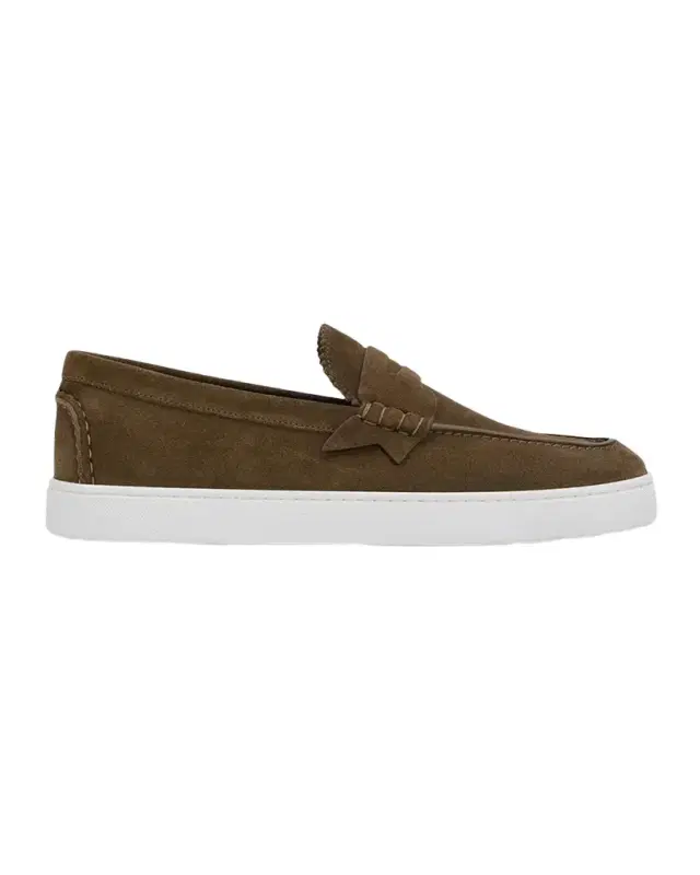 Men's The Harold I Flat Leather Red-Sole Boat Shoes