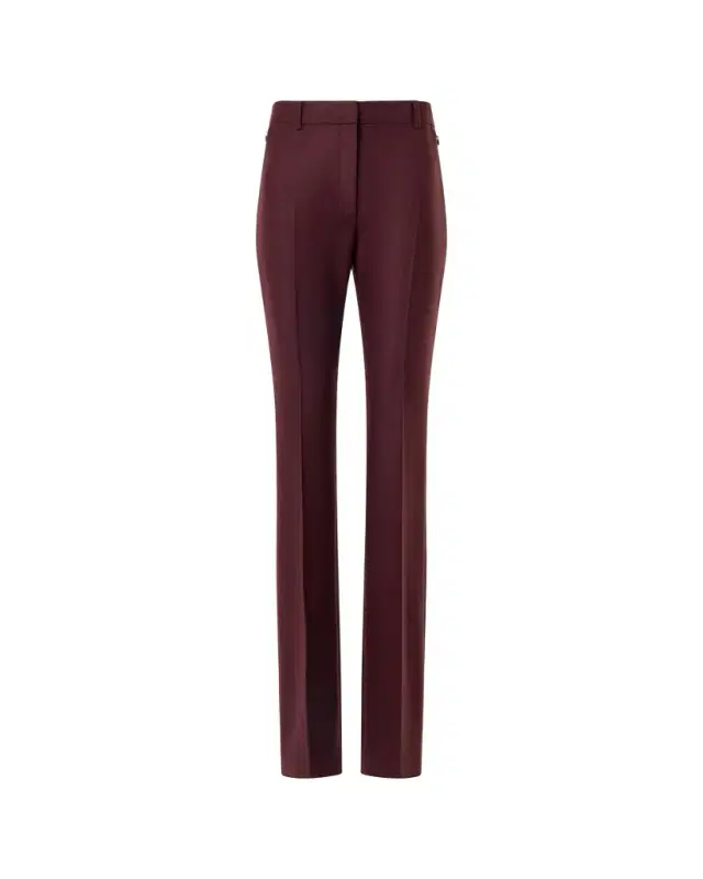 Akris Wool Stretch Flannel Bootcut Trousers