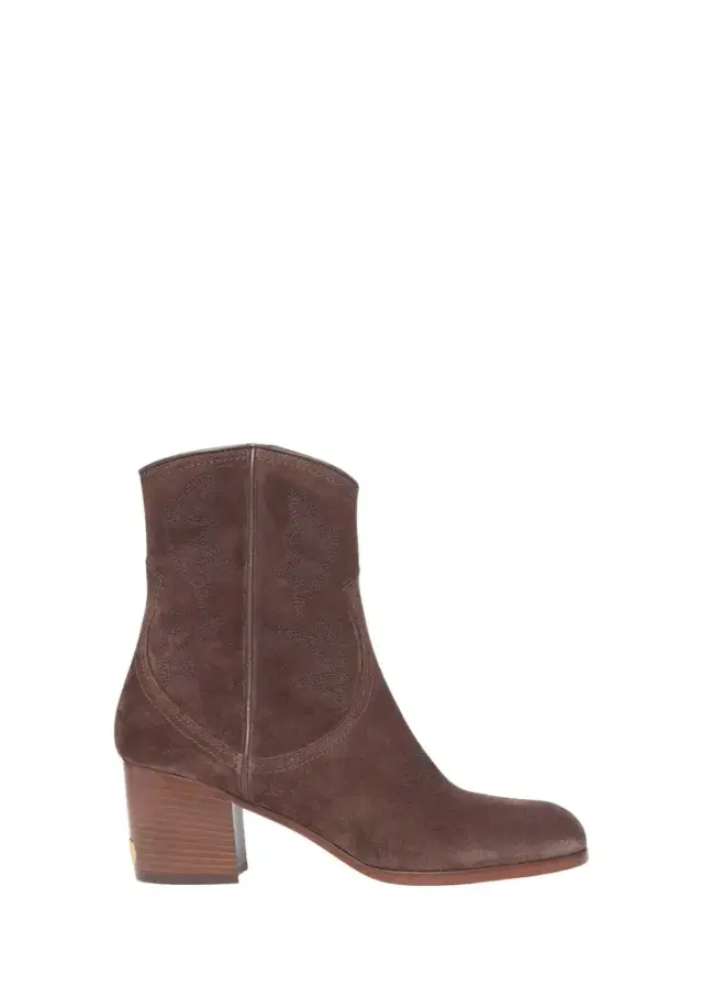 Valentino Garavani 40mm Bard Embroidered Suede Ankle Boots
