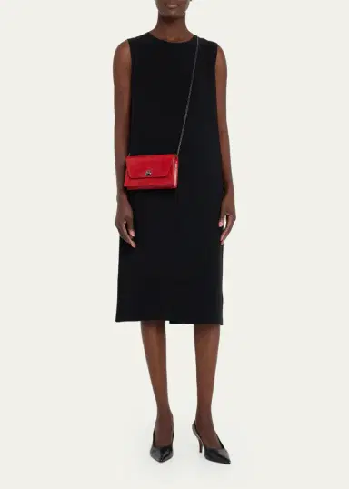 Akris Anouk Lizard-Print Clutch Bag w/ Chain | Thumbnail 5