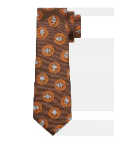 Giorgio Armani Men's Retro Circle Silk Tie | Thumbnail 2 Giorgio Armani Men's Retro Circle Silk Tie | Thumbnail 2